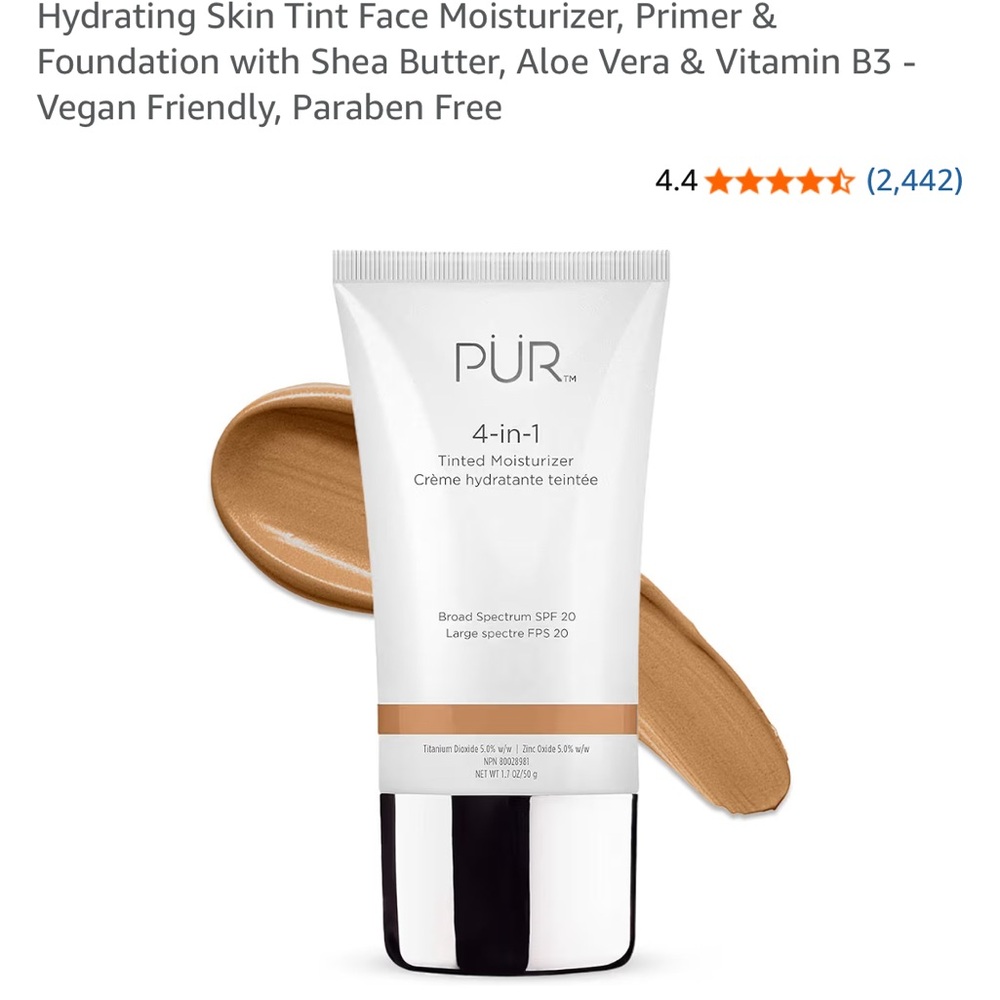 PUR Hydrating 4-in-1 Tinted Moisturizer